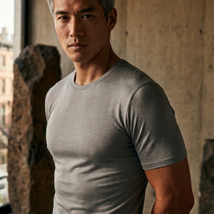 Angora and Wool | Short sleeve base layer shirt (Men's)
