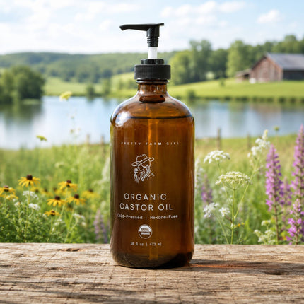 Pure Organic Cold Pressed Hexane-Free Castor Oil