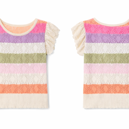 Sunshine Bliss Pointelle Knit Top
