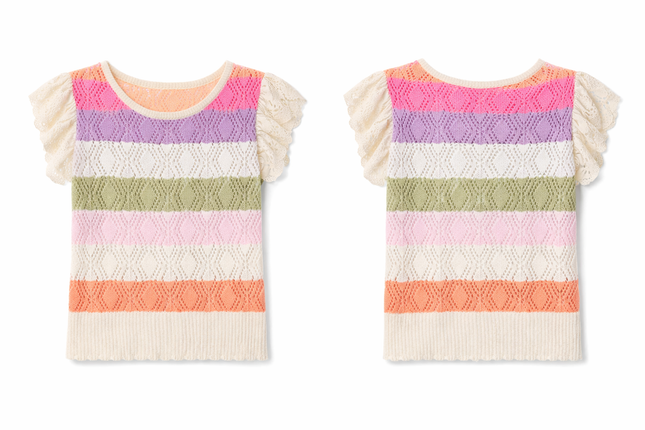 Sunshine Bliss Pointelle Knit Top