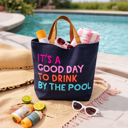 Navy Poolside Bliss Tote