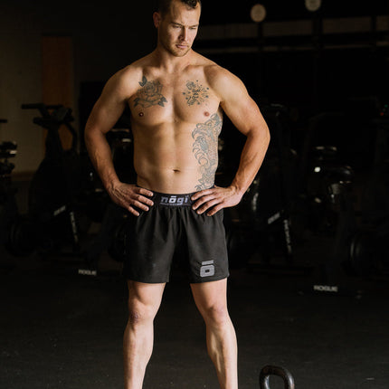 Ghost 5" Inseam Premium Lined Grappling Shorts - Obsidian Black