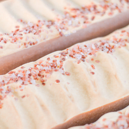 Pink Salt + Grapefruit Cleansing Bar Handmade Tallow and Goat Milk Soap Bar