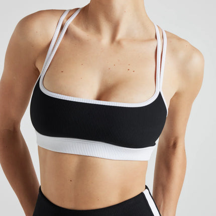Electric Rib Color Block Bra