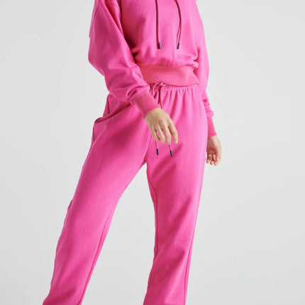 Electric Fleece Joggers in PINK