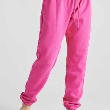 Electric Fleece Joggers in PINK