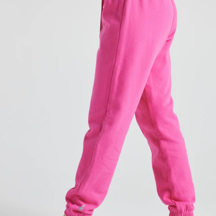 Electric Fleece Joggers in PINK