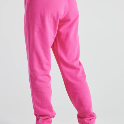 Electric Fleece Joggers in PINK