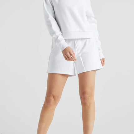 Off Shoulder Sweatshirt in White