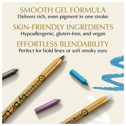 Gel Eyeliner Pencil, 5 Shades