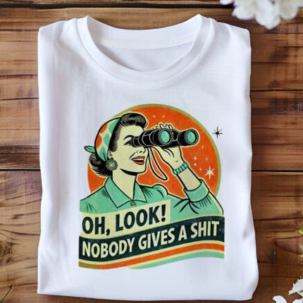Funny Retro Woman Unisex Bamboo/Cotton Graphic T-Shirt