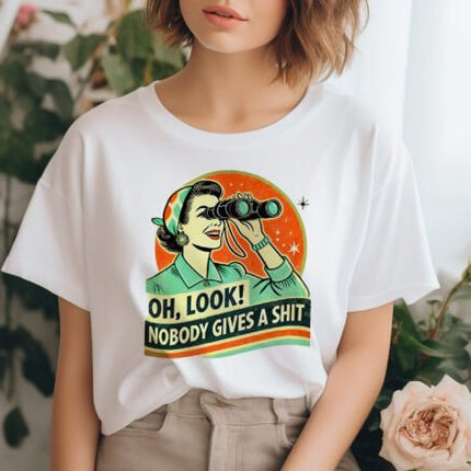 Funny Retro Woman Unisex Bamboo/Cotton Graphic T-Shirt
