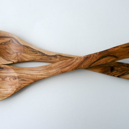 Hand Crafted Olive Wood Salad Servers