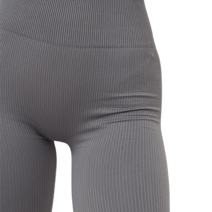 Seamless Ribbed High-Waisted Push-Up Leggings for Women - Yoga, Workout, Gym, and Casual Wear