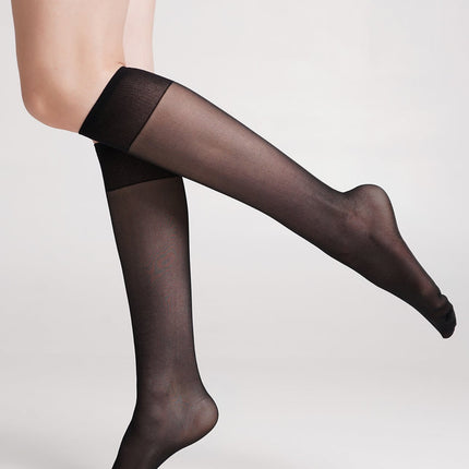 Nylon knee-highs Marea 40 Den/2 pairs