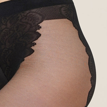 Thin tights with lace briefs Bikini 20 Den