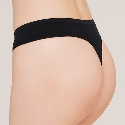 Seamless String Briefs - Pack of 2 (Black/Naturale)