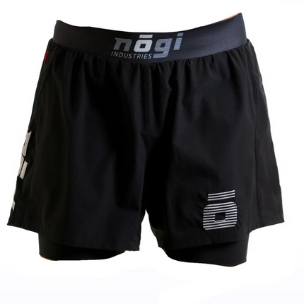 KIDS Ghost Premium Lined Grappling Shorts - Obsidian Black