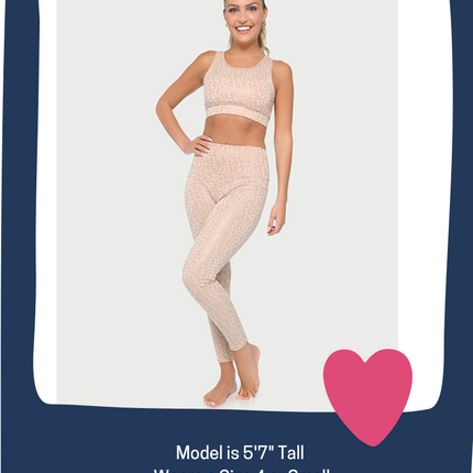 Metallic Cheetah Active Legging