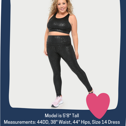 Metallic Cheetah Active Legging