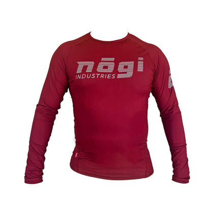 Core Long Sleeve Rash Guard - MERLOT RED