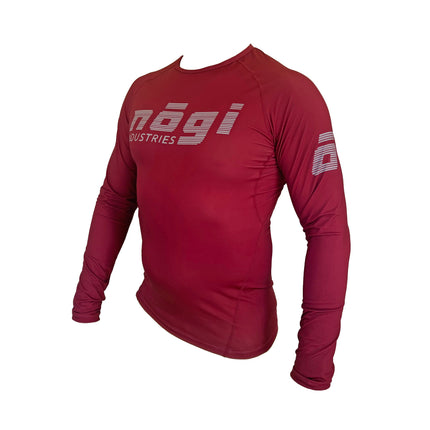 Core Long Sleeve Rash Guard - MERLOT RED