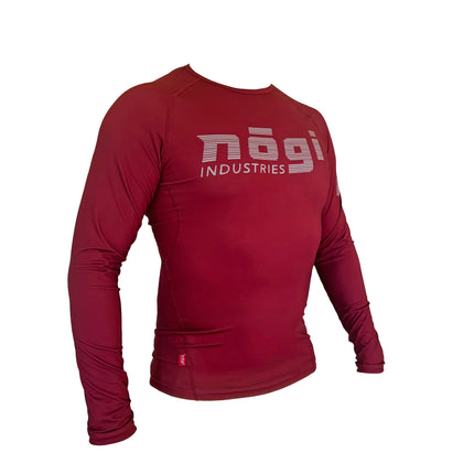 Core Long Sleeve Rash Guard - MERLOT RED