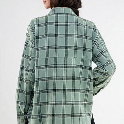 Plaid Serenity Shirt by FitKitty Culture™