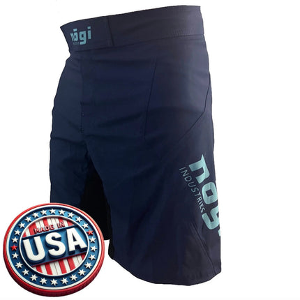 Phantom 4.0 Fight Shorts - Midnight Navy & Teal - MADE IN USA