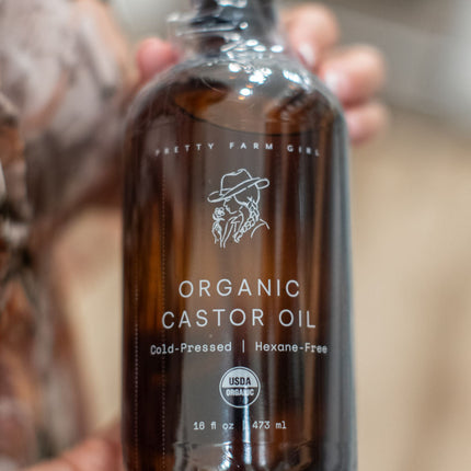 Organic Pure Castor Oil + Cloth Pack Bundle