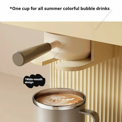 1pc 400Ml/13.5Oz Milk Coffee Cup Stainless Steel Double Wall Thermal Insulated Water Cups And Mugs Metal Coffee Cup Mug