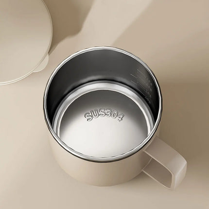 1pc 400Ml/13.5Oz Milk Coffee Cup Stainless Steel Double Wall Thermal Insulated Water Cups And Mugs Metal Coffee Cup Mug