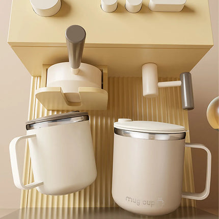 1pc 400Ml/13.5Oz Milk Coffee Cup Stainless Steel Double Wall Thermal Insulated Water Cups And Mugs Metal Coffee Cup Mug