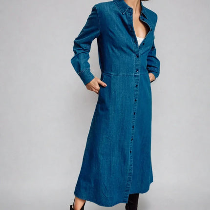 The Sunday Stroll Denim Shirt Dress