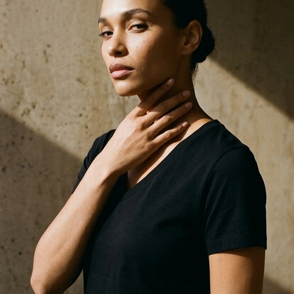Tencel | Timeless Short-sleeve V-neck T-shirt (Women's)