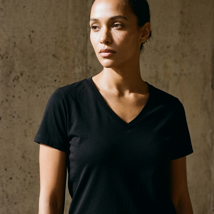 Tencel | Timeless Short-sleeve V-neck T-shirt (Women's)