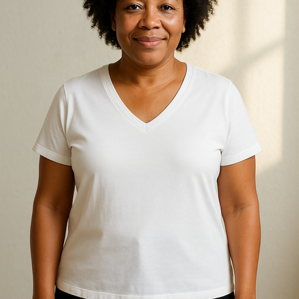 Tencel | Timeless Short-sleeve V-neck T-shirt (Women's)