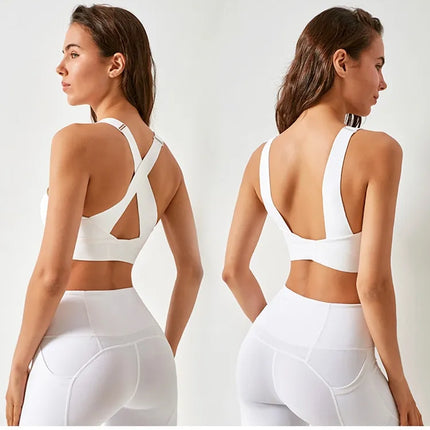 Front Zipper High Impact Athletic Bra