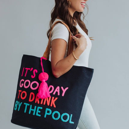 Navy Poolside Bliss Tote
