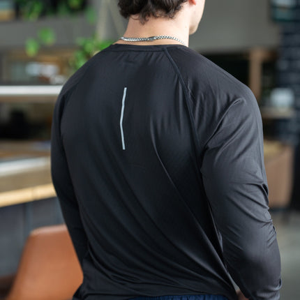 ALIVE Unleashed Long Sleeve Athletic Top – Men's Relaxed Fit Training Top