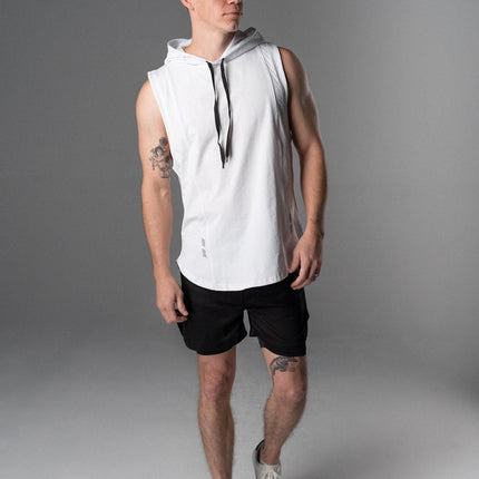 DETERMINED Hooded Sleeveless – Man's Hooded Athletic Tank Top