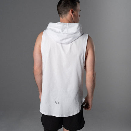 DETERMINED Hooded Sleeveless – Man's Hooded Athletic Tank Top