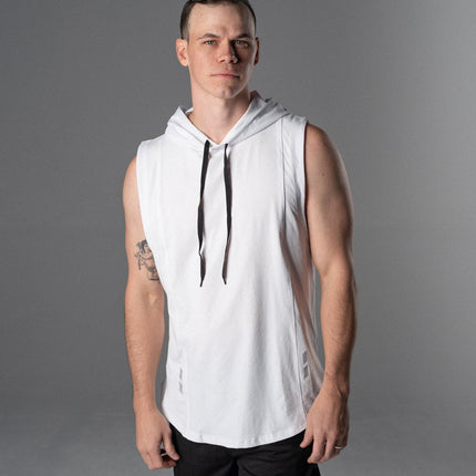 DETERMINED Hooded Sleeveless – Man's Hooded Athletic Tank Top
