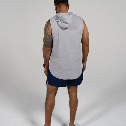 DETERMINED Hooded Sleeveless – Man's Hooded Athletic Tank Top