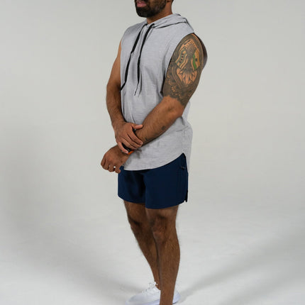 DETERMINED Hooded Sleeveless – Man's Hooded Athletic Tank Top