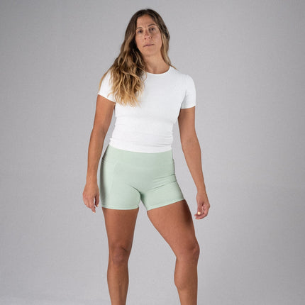 DYNAMIC Devoted Tee – Women's Long Crop Athletic Top
