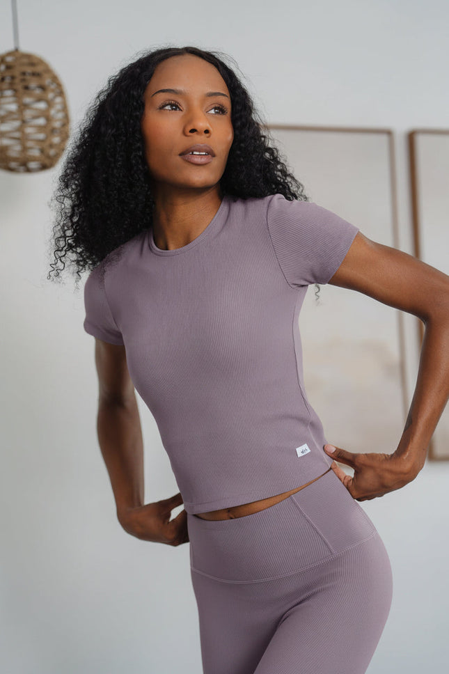 DYNAMIC Devoted Tee – Women's Long Crop Athletic Top