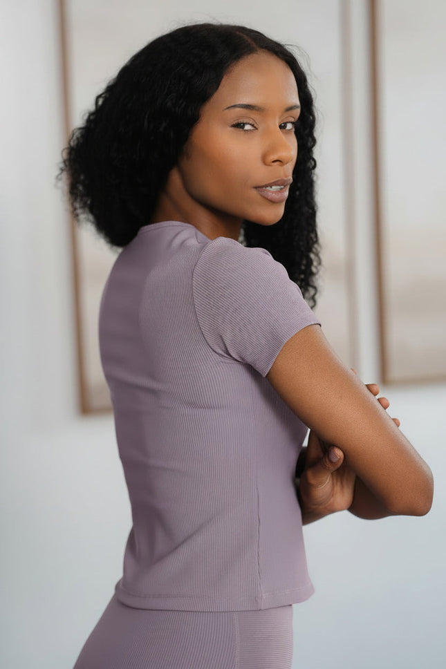 DYNAMIC Devoted Tee – Women's Long Crop Athletic Top