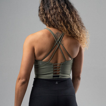 Rebellious Crop Bra – Women's High Impact Sports Bra