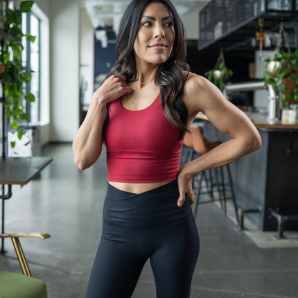 Rebellious Crop Bra – Women's High Impact Sports Bra